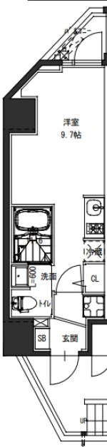 S-RESIDENCE駒込六義園(エス-レジデンス駒込六義園) 2階 1Rの間取り