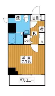リベール西片 6階 1Kの間取り