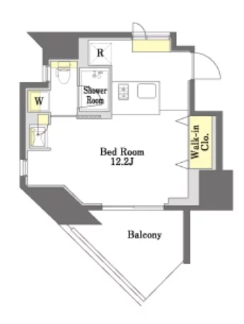 Prime Maison本郷 12階 1Rの間取り