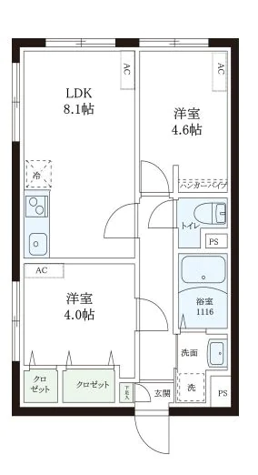 【新築】ZOOM本郷 3階 1DKの間取り