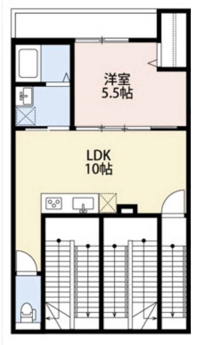 ソルナクレイシア大塚 2階 1LDKの間取り