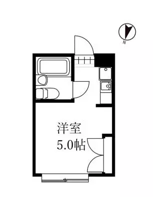 Grand Value 小日向(旧シャルム小日向) 3階 1Rの間取り