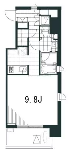 ラティエラ文京音羽 4階 1Kの間取り