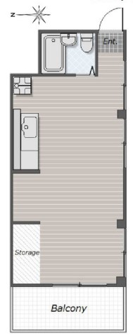 リベル文京白山 3階 1Rの間取り