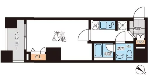 GRAN PASEO本駒込(グランパセオ本駒込) 9階 1Kの間取り
