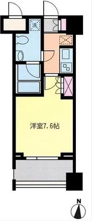 ドゥーエ茗荷谷 2階 1Kの間取り