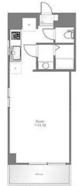 日興パレス文京パート5 4階 1Rの間取り