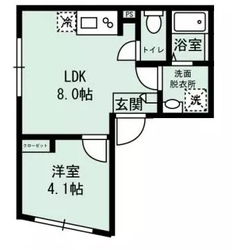 【新築】Surge文京大塚(サージ文京大塚) 1階 1LDKの間取り