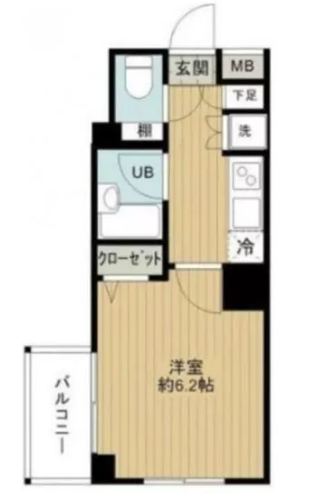 セジョリ御茶ノ水 8階 1Kの間取り