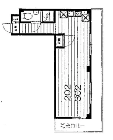 ハウザス小日向 3階 1Rの間取り
