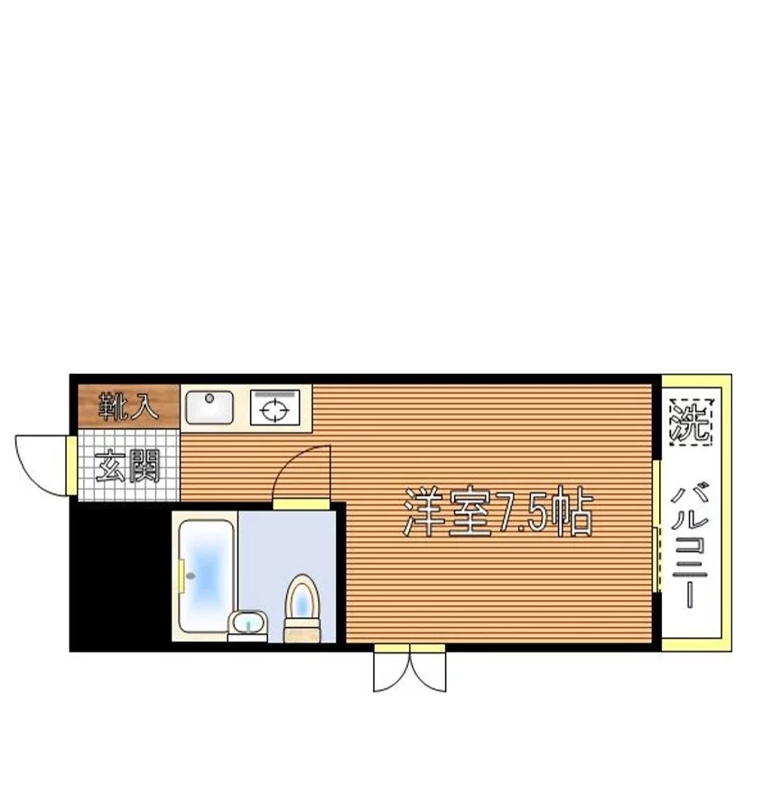 駒込K&M 2階 1Rの間取り