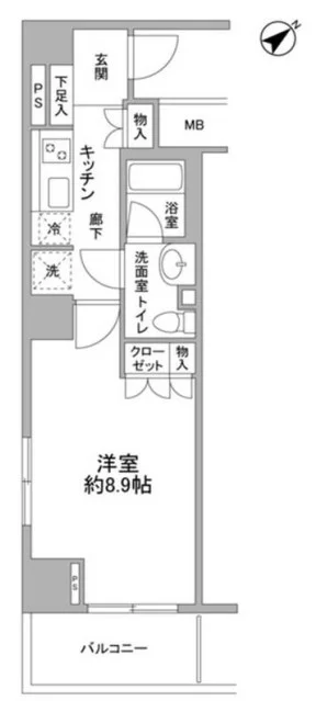 La Maison de KAKEGAWA【ラ・メゾン・ド・掛川】 4階 1Kの間取り