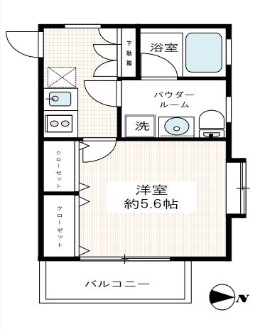 VIVRE本郷【ヴィーヴ本郷】 8階 1Kの間取り