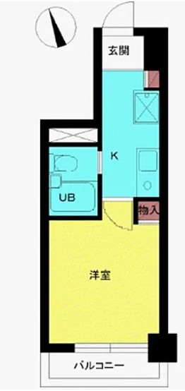 スカイコート本郷東大前第２ 6階 1Kの間取り