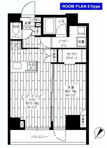 ステージファースト東大前 8階 1LDKの間取り
