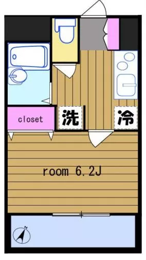 サンテミリオン本駒込六義園 9階 1Kの間取り