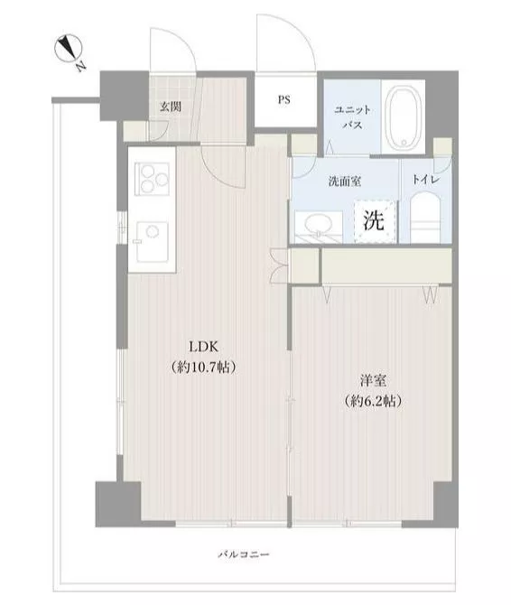 ル・シック本駒込 8階 1LDKの間取り
