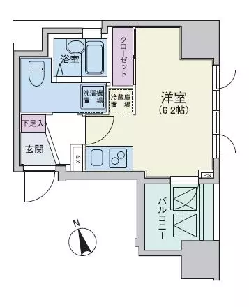 リヴシティ文京本郷 11階 1Rの間取り
