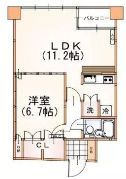 グランドメゾン本郷参丁目 4階 1LDKの間取り