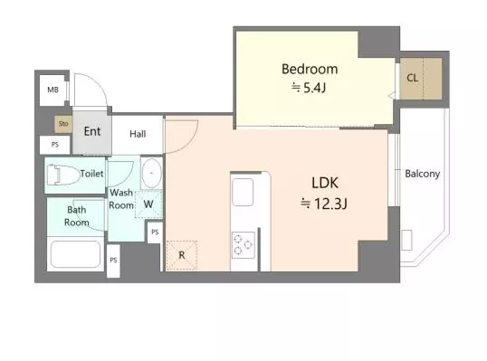 【新築】Alivis本郷三丁目(アリビスホンゴウサンチョウメ) 8階 1LDKの間取り