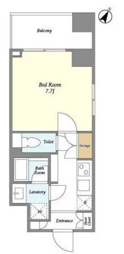 ナーベルお茶の水 8階 1Kの間取り