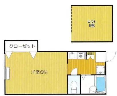 スプレンリド小石川 2階 1Kの間取り