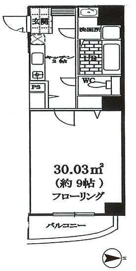 本郷SSレジデンス【本郷エスエスレジデンス】 9階 1Kの間取り