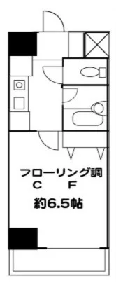 ラフィーネ本郷 1階 1Kの間取り