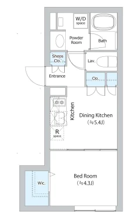 EDIT御茶ノ水妻恋坂 3階 1DKの間取り