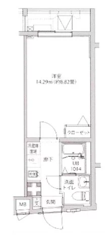 LUMEED飯田橋~ルミード飯田橋~ 3階 1Kの間取り