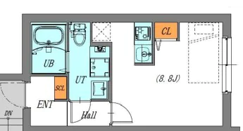【新築】LUORE文京本駒込 3階 1Rの間取り