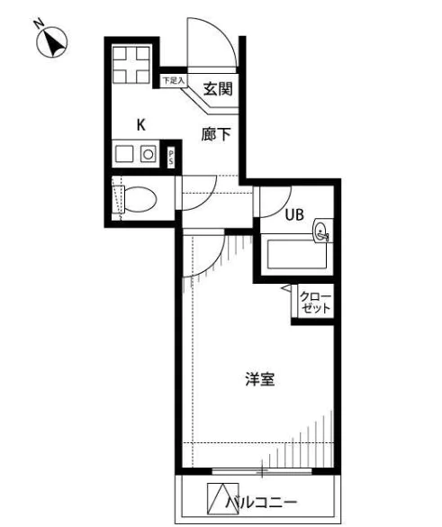 プレール御茶ノ水弐番館 4階 1Kの間取り