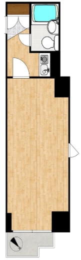 ソフィアお茶の水 9階 1Kの間取り