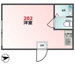 99base本駒込 2階 1Rの間取り