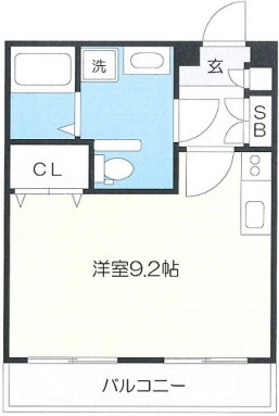 セントパレス西片 1階 1Rの間取り