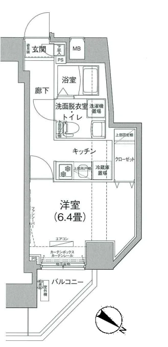 【築浅】アイルプレミアム文京六義園 9階 1Kの間取り
