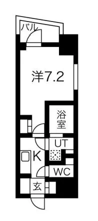 プレール・ドゥーク文京本郷 9階 1Kの間取り
