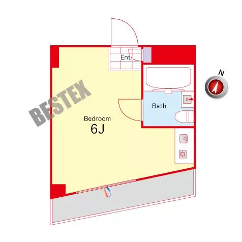 エトワール目白台 5階 1Rの間取り