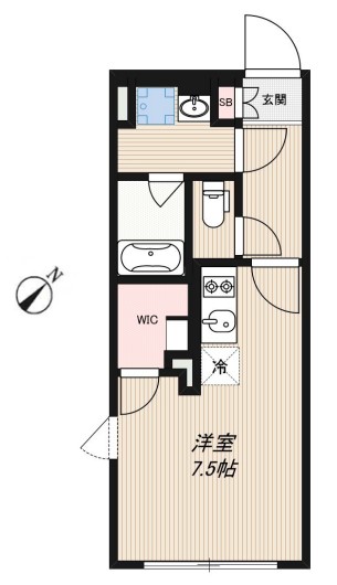 【デザイナーズ】ＬＥＧＡＬＡＮＤ千石 3階 1Rの間取り