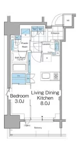 ルフォンプログレ本郷三丁目 2階 1DKの間取り