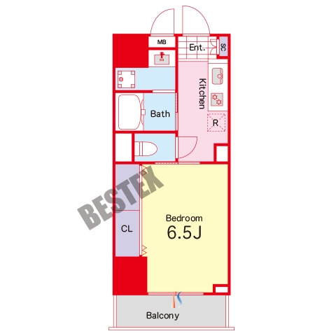 CAVE YUSHIMA(ケイブ湯島) 14階 1Kの間取り