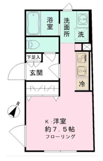 エスタジオ本駒込 3階 1Rの間取り