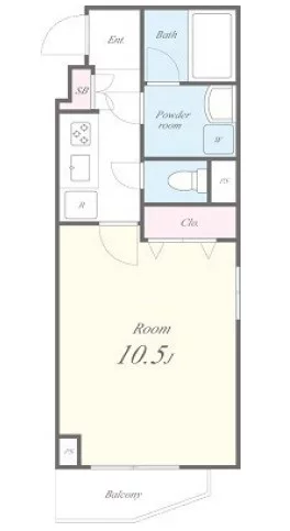 【築浅】Casa Estrella ~カサ・エストレヤ~ 4階 1Kの間取り