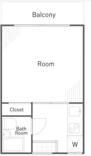 アーバンパレス千駄木 2階 1Kの間取り