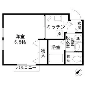 Fiore千駄木 2階 1Kの間取り