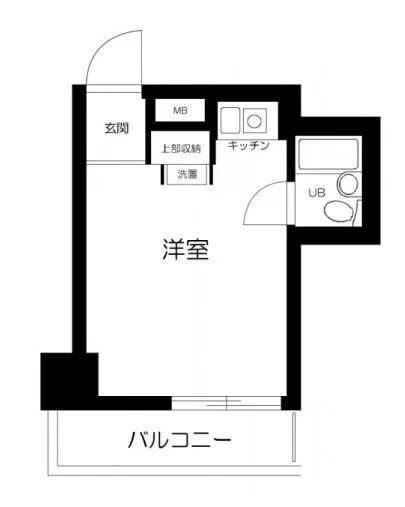 ライオンズマンション文京根津 10階 1Rの間取り