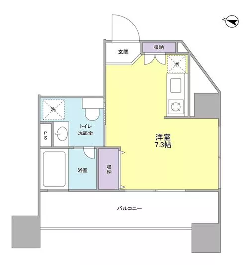ロネスタR文京護国寺 9階 1Rの間取り