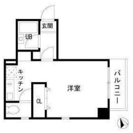 アルテール千石 3階 1Kの間取り