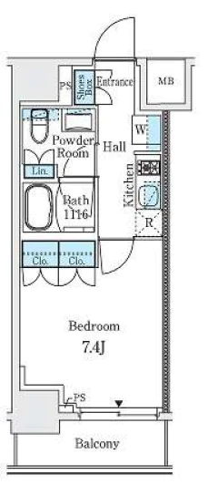 【築浅】プライマル御茶ノ水(旧:リビオメゾン御茶ノ水) 6階 1Kの間取り