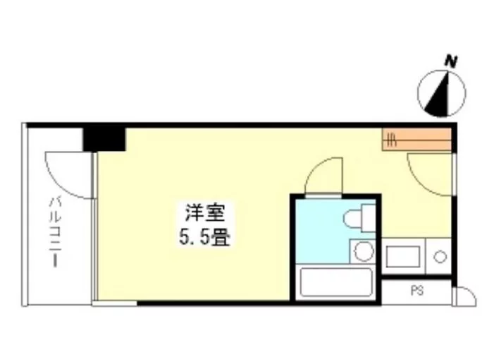 アネックス茗荷谷 9階 1Rの間取り